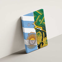 South Africa and Argentina Rugby Canvas Wall Art Springboks With Los Pumas