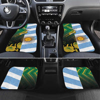 South Africa and Argentina Rugby Car Mats Springboks With Los Pumas