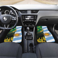 South Africa and Argentina Rugby Car Mats Springboks With Los Pumas