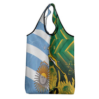South Africa and Argentina Rugby Grocery Bag Springboks With Los Pumas