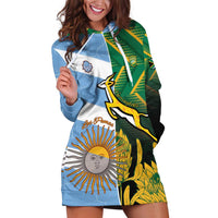 South Africa and Argentina Rugby Personalized Hoodie Dress Springboks With Los Pumas