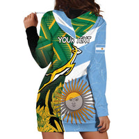 South Africa and Argentina Rugby Personalized Hoodie Dress Springboks With Los Pumas