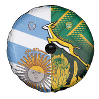 South Africa and Argentina Rugby Spare Tire Cover Springboks With Los Pumas