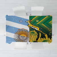 South Africa and Argentina Rugby Tablecloth Springboks With Los Pumas