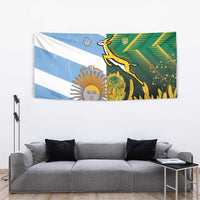 South Africa and Argentina Rugby Tapestry Springboks With Los Pumas