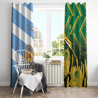 South Africa and Argentina Rugby Window Curtain Springboks With Los Pumas