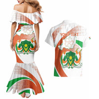 Personalised Niger Couples Matching Mermaid Dress and Hawaiian Shirt 1960 Jamhuriyar Nijar Independence Day