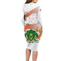 Personalised Niger Family Matching Long Sleeve Bodycon Dress and Hawaiian Shirt 1960 Jamhuriyar Nijar Independence Day