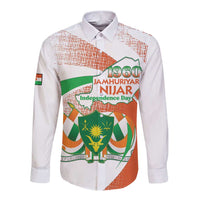 Personalised Niger Long Sleeve Button Shirt 1960 Jamhuriyar Nijar Independence Day
