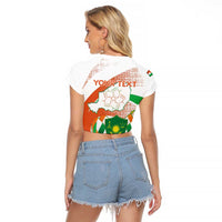 Personalised Niger Raglan Cropped T Shirt 1960 Jamhuriyar Nijar Independence Day