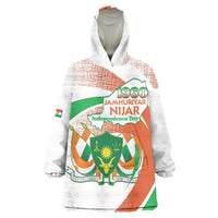 Personalised Niger Wearable Blanket Hoodie 1960 Jamhuriyar Nijar Independence Day