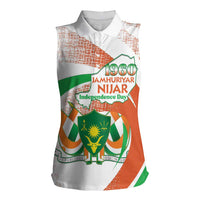 Personalised Niger Women Sleeveless Polo Shirt 1960 Jamhuriyar Nijar Independence Day