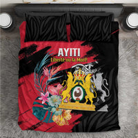 First Empire of Haiti Bedding Set Haitian Coat Of Arms 1804-1806 Tropical Flowers