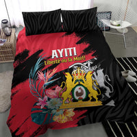 First Empire of Haiti Bedding Set Haitian Coat Of Arms 1804-1806 Tropical Flowers