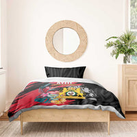 First Empire of Haiti Bedding Set Haitian Coat Of Arms 1804-1806 Tropical Flowers