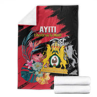 First Empire of Haiti Blanket Haitian Coat Of Arms 1804-1806 Tropical Flowers