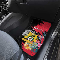 First Empire of Haiti Car Mats Haitian Coat Of Arms 1804-1806 Tropical Flowers