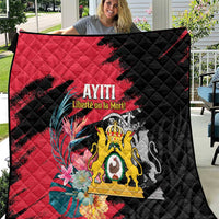 First Empire of Haiti Quilt Haitian Coat Of Arms 1804-1806 Tropical Flowers