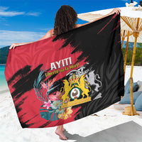 First Empire of Haiti Sarong Haitian Coat Of Arms 1804-1806 Tropical Flowers