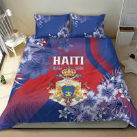 Second Empire of Haiti Bedding Set Imperial Coat Of Arms 1849-1859 Tropical Flowers
