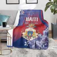 Second Empire of Haiti Blanket Imperial Coat Of Arms 1849-1859 Tropical Flowers