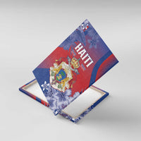 Second Empire of Haiti Canvas Wall Art Imperial Coat Of Arms 1849-1859 Tropical Flowers