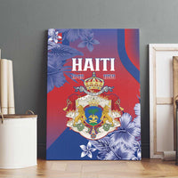 Second Empire of Haiti Canvas Wall Art Imperial Coat Of Arms 1849-1859 Tropical Flowers