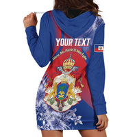 Personalised Second Empire of Haiti Hoodie Dress Imperial Coat Of Arms 1849-1859 Tropical Flowers