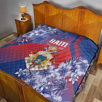 Second Empire of Haiti Quilt Imperial Coat Of Arms 1849-1859 Tropical Flowers