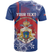Personalised Second Empire of Haiti T Shirt Imperial Coat Of Arms 1849-1859 Tropical Flowers