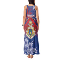 Personalised Second Empire of Haiti Tank Maxi Dress Imperial Coat Of Arms 1849-1859 Tropical Flowers