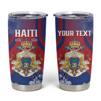 Personalised Second Empire of Haiti Tumbler Cup Imperial Coat Of Arms 1849-1859 Tropical Flowers