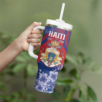 Personalised Second Empire of Haiti Tumbler With Handle Imperial Coat Of Arms 1849-1859 Tropical Flowers