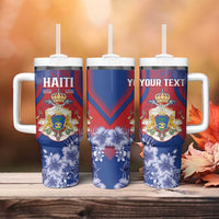 Personalised Second Empire of Haiti Tumbler With Handle Imperial Coat Of Arms 1849-1859 Tropical Flowers