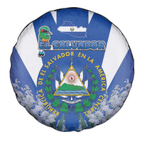 El Salvador Spare Tire Cover Turquoise-Browed Motmot With Coat Of Arms - Wonder Print Shop