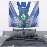 El Salvador Tapestry Turquoise-Browed Motmot With Coat Of Arms - Wonder Print Shop