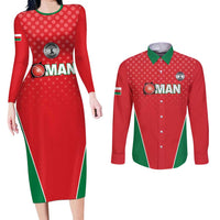 Custom Oman Cricket Couples Matching Long Sleeve Bodycon Dress and Long Sleeve Button Shirt We Are Champions - Wonder Print Shop