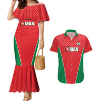 Custom Oman Cricket Couples Matching Mermaid Dress and Hawaiian Shirt We Are Champions - Wonder Print Shop