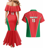 Custom Oman Cricket Couples Matching Mermaid Dress and Hawaiian Shirt We Are Champions - Wonder Print Shop