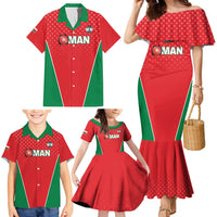Custom Oman Cricket Family Matching Mermaid Dress and Hawaiian Shirt We Are Champions - Wonder Print Shop