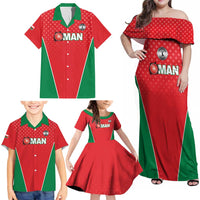Custom Oman Cricket Family Matching Off Shoulder Maxi Dress and Hawaiian Shirt We Are Champions - Wonder Print Shop