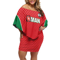 Custom Oman Cricket Family Matching Off Shoulder Short Dress and Hawaiian Shirt We Are Champions - Wonder Print Shop