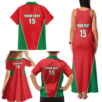 Custom Oman Cricket Family Matching Tank Maxi Dress and Hawaiian Shirt We Are Champions - Wonder Print Shop