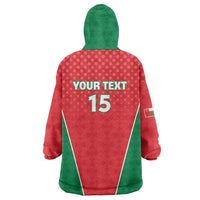 Custom Oman Cricket Wearable Blanket Hoodie We Are Champions - Wonder Print Shop