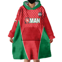 Custom Oman Cricket Wearable Blanket Hoodie We Are Champions - Wonder Print Shop