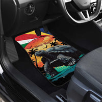 Personalised Seychelles Aldabra Giant Tortoise Car Mats Beach Sunset - Wonder Print Shop