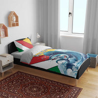 Personalised Seychelles Sailfish Bedding Set With Coat Of Arms - Wonder Print Shop