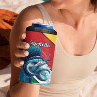 Personalised Seychelles Sailfish 4 in 1 Can Cooler Tumbler With Coat Of Arms - Wonder Print Shop