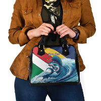 Personalised Seychelle Sailfish Shoulder Handbag With Coat Of Arms