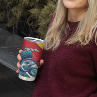 Personalised Seychelles Sailfish Tumbler Cup With Coat Of Arms - Wonder Print Shop